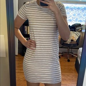 Stripped t shirt dress